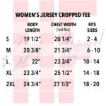 Cropped Tee Size Chart