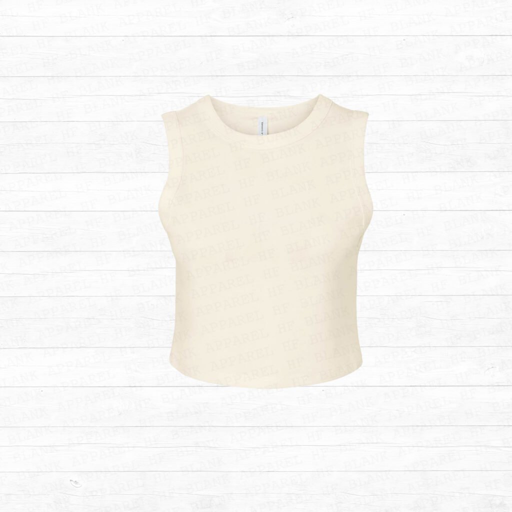 1013 Natural Crop Tank