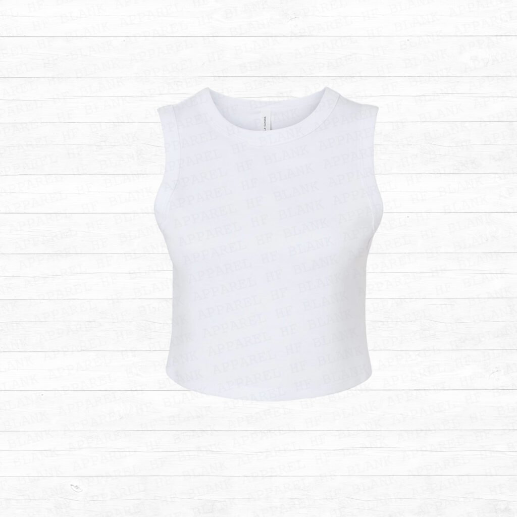 1013 White Crop Tank