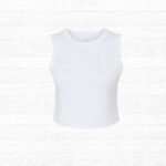 1013 White Crop Tank