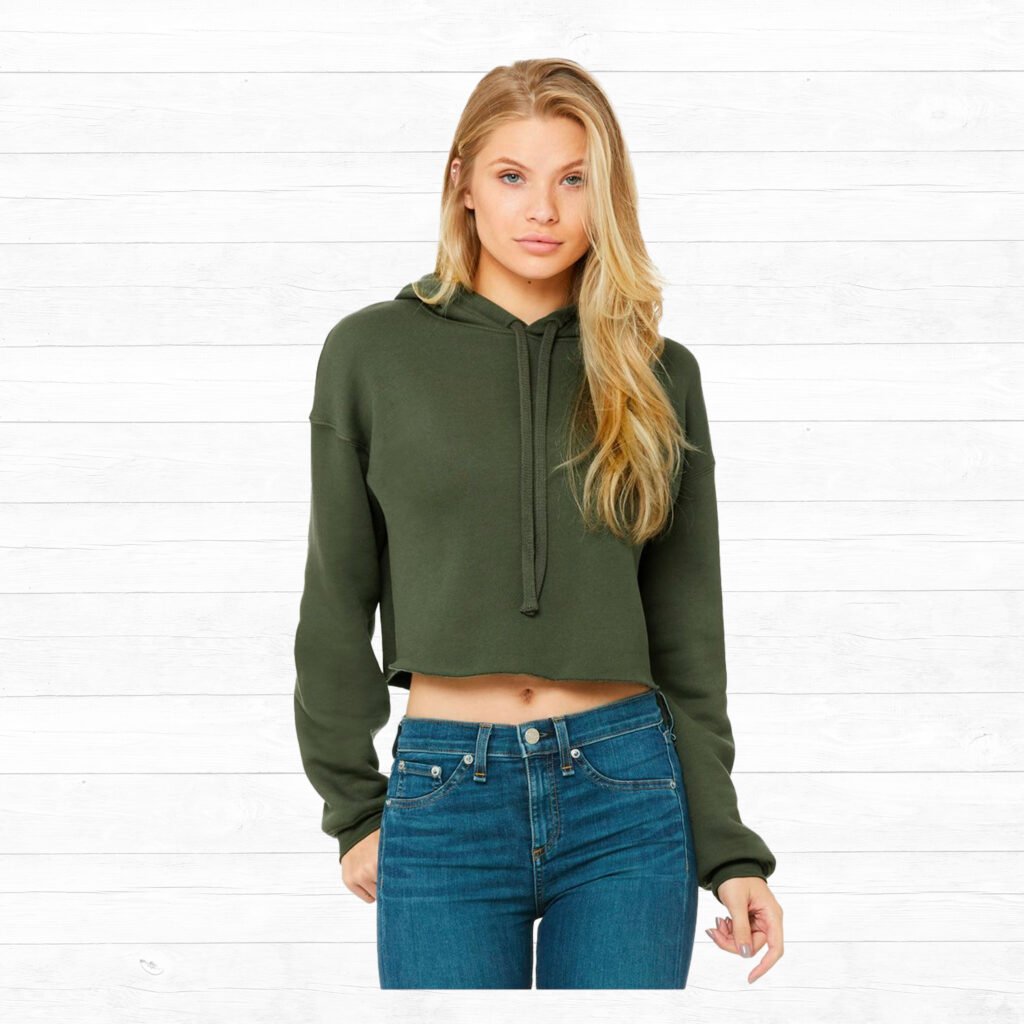 Model Crop Fleece Hoodie