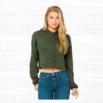 Model Crop Fleece Hoodie