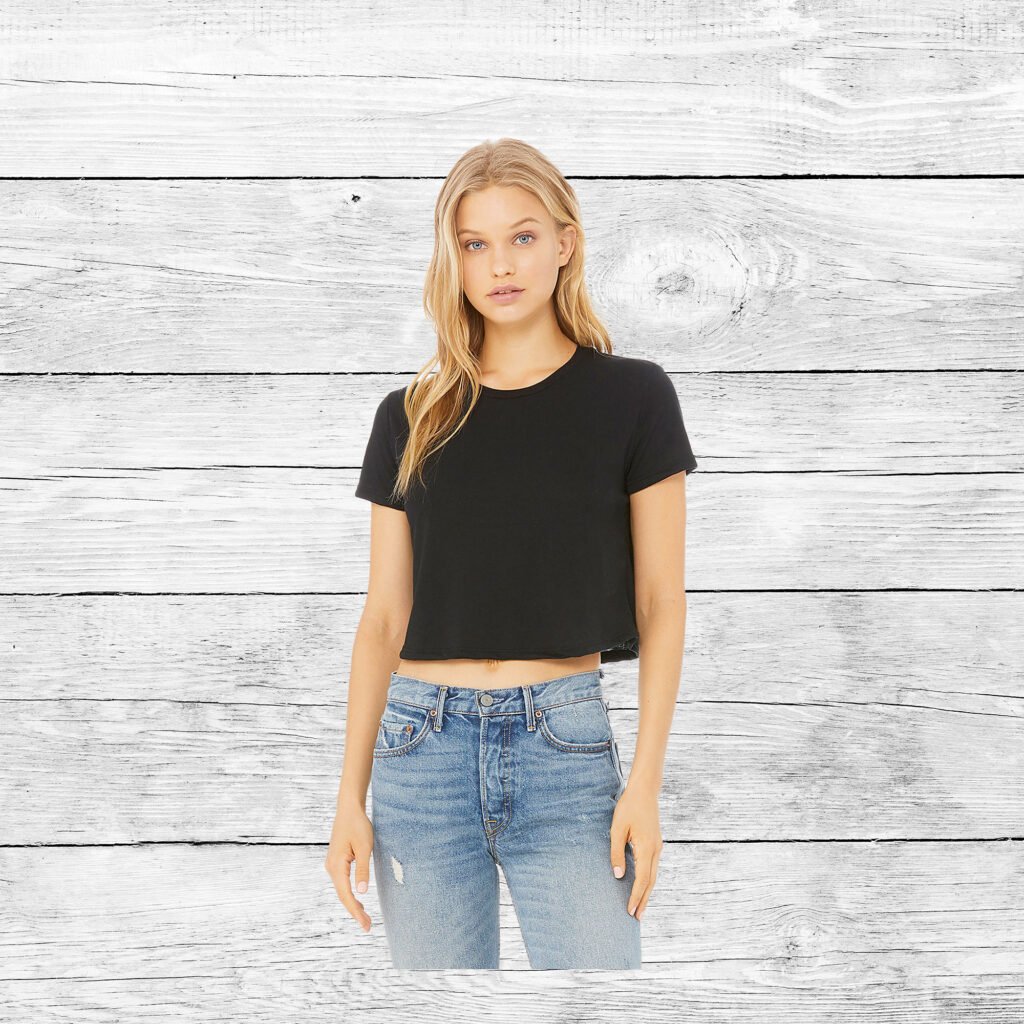 Black Cropped Tee