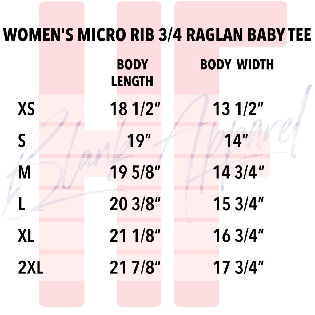 Baseball Tee Size Chart