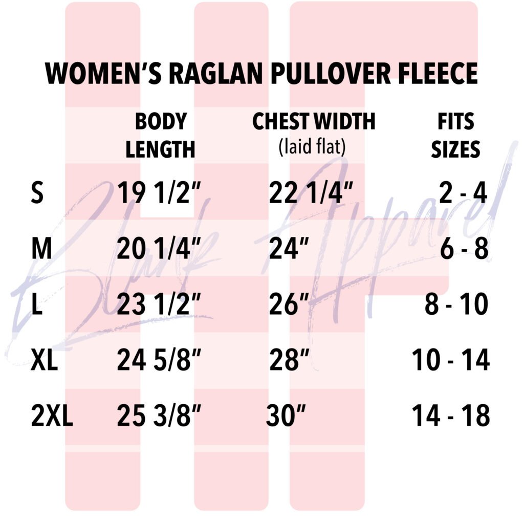 Women's 7505 Size Chart