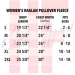 Women's 7505 Size Chart